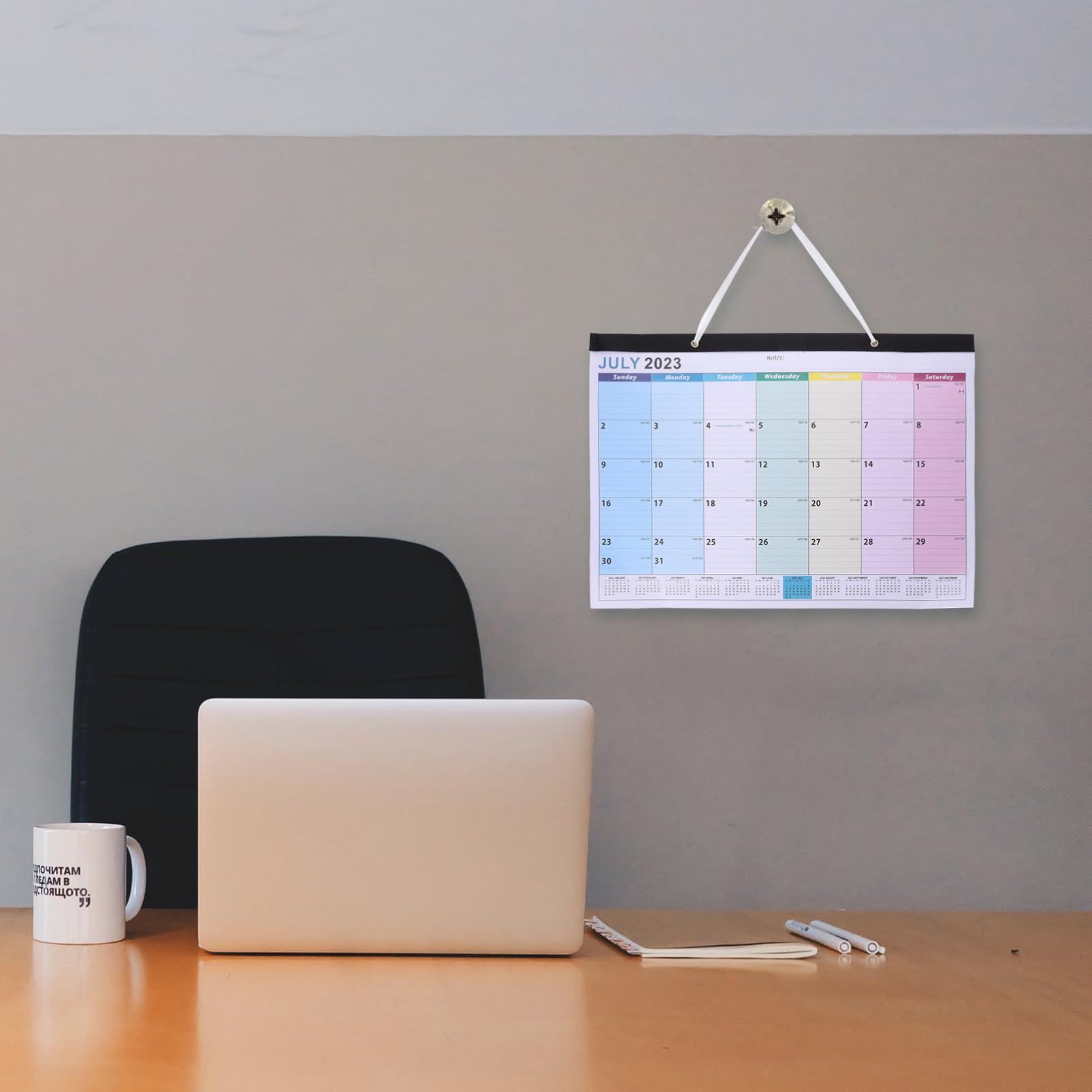 Lurrose 4stücke Monatlicher Wandkalender Mit Dickem Papier Europäischer Stil Für Büro Und Zuhause Praktische Monatsübersicht Für Planung Und Countdown-aktivitäten