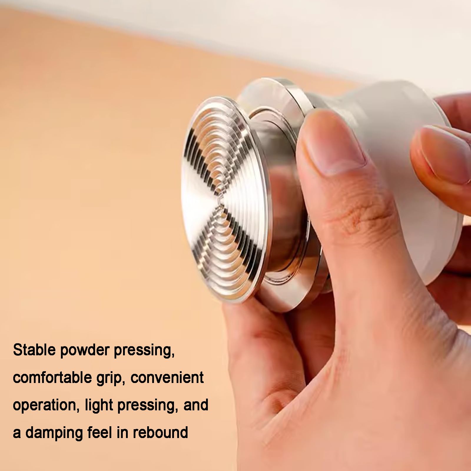 Set di accessori per caffè espresso, 58 mm in acciaio inox con design a molla, strumento WDT e distributore di caffè per portafiltro