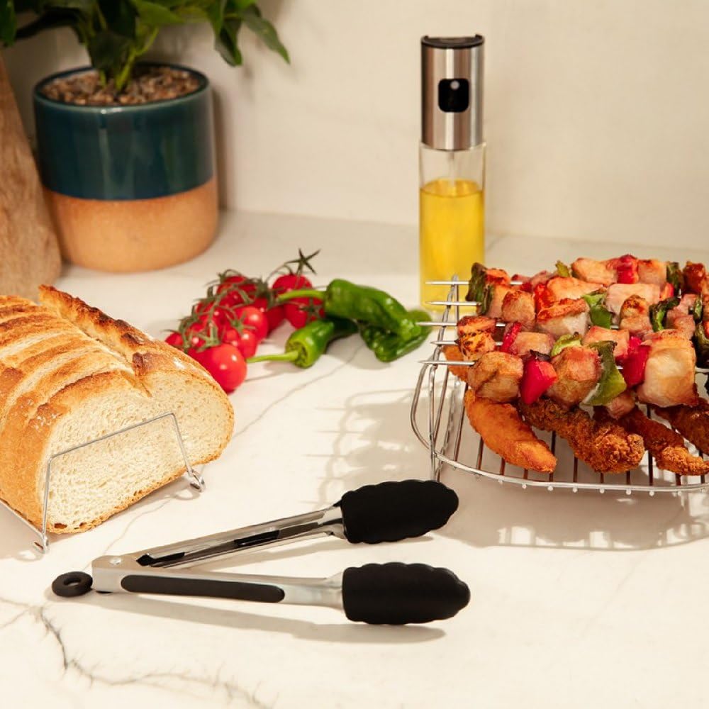 Accessori Per Friggitrice Ad Aria Cecotec - Kit 8 Pezzi Per Modelli 5-6.5L, Antiaderente E Lavabile - Foto 6