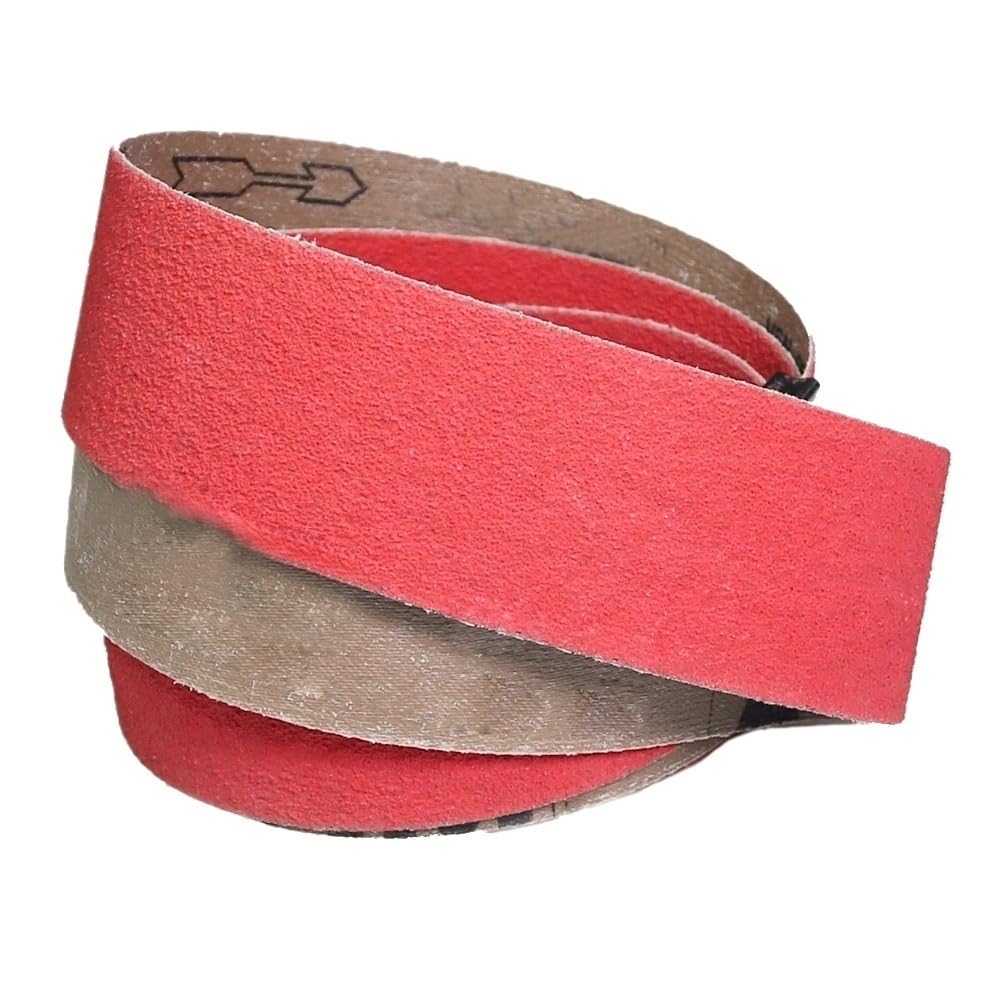 Nastri abrasivi in ​​ceramica for smerigliatura pesante di metalli duri, kit nastro abrasivo in ceramica 915x100mm, nastri 4 pezzi(60)