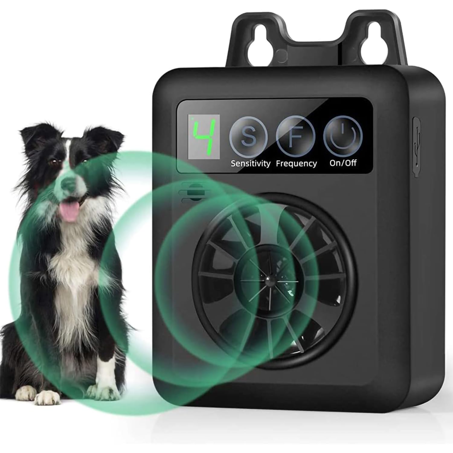 Anti Barking Device, Upgraded with 4 Adjustable Sensitivity and Frequency Levels, Easy to Use Anti Barking Device, Automatic Ultrasonic Dog Mini Barking Control Devices for almost Dogs