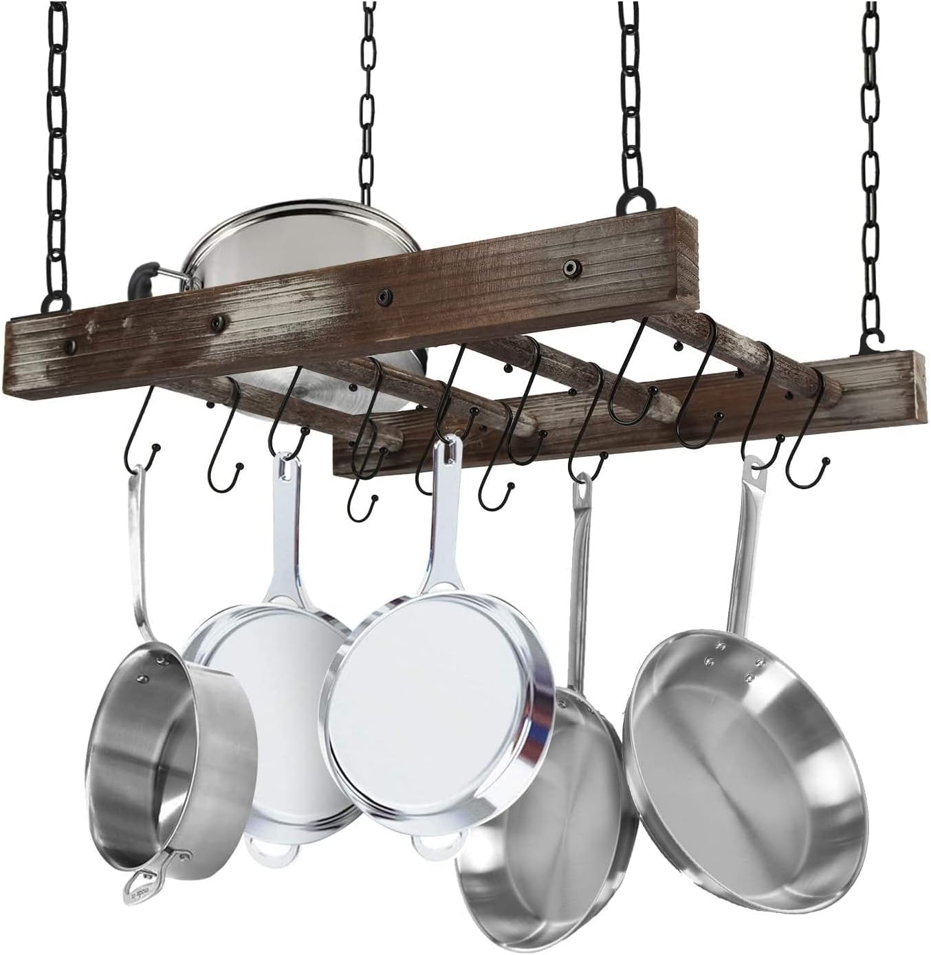 Old Dutch Pot Rack, 36" x 18", Satin Nickel Kitchen Pot