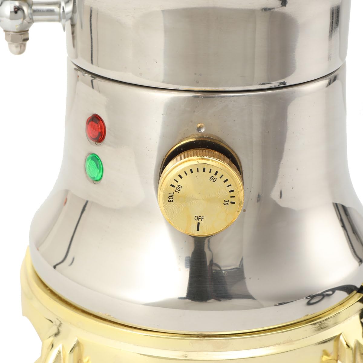 Samowar 5 L Semaver Edelstahl – Teekocher/Elektrischer Samowar für Gastronomie & Haushalt
