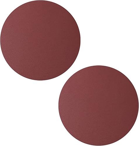 Auniwaig Disco de lijado PSA de 12 pulgadas, grano 80, óxido de aluminio, autoadhesivo, papel de lija de forma redonda, sin agujero para papel de