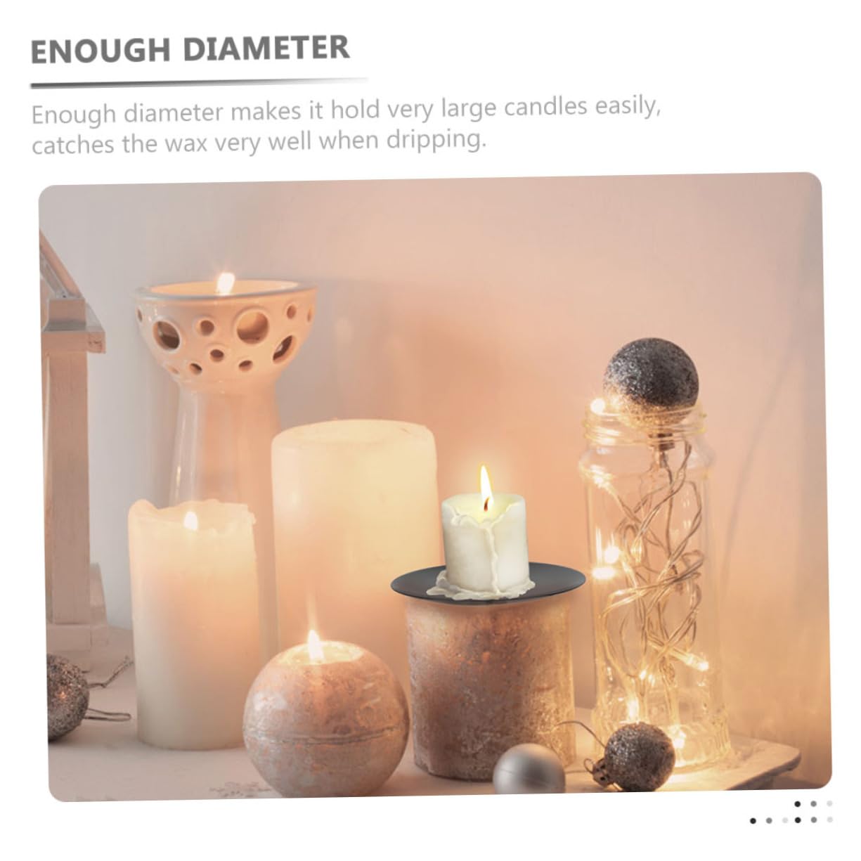 2 Set Candelieri Scaldacandele Con Timer Ghirlanda Portacandele Natalizio Candelabri Natalizi Soprammobili Supporto Decorativo Per Tealight Delicato Portacandele Black 12 Pezzi * 2 Amosfun