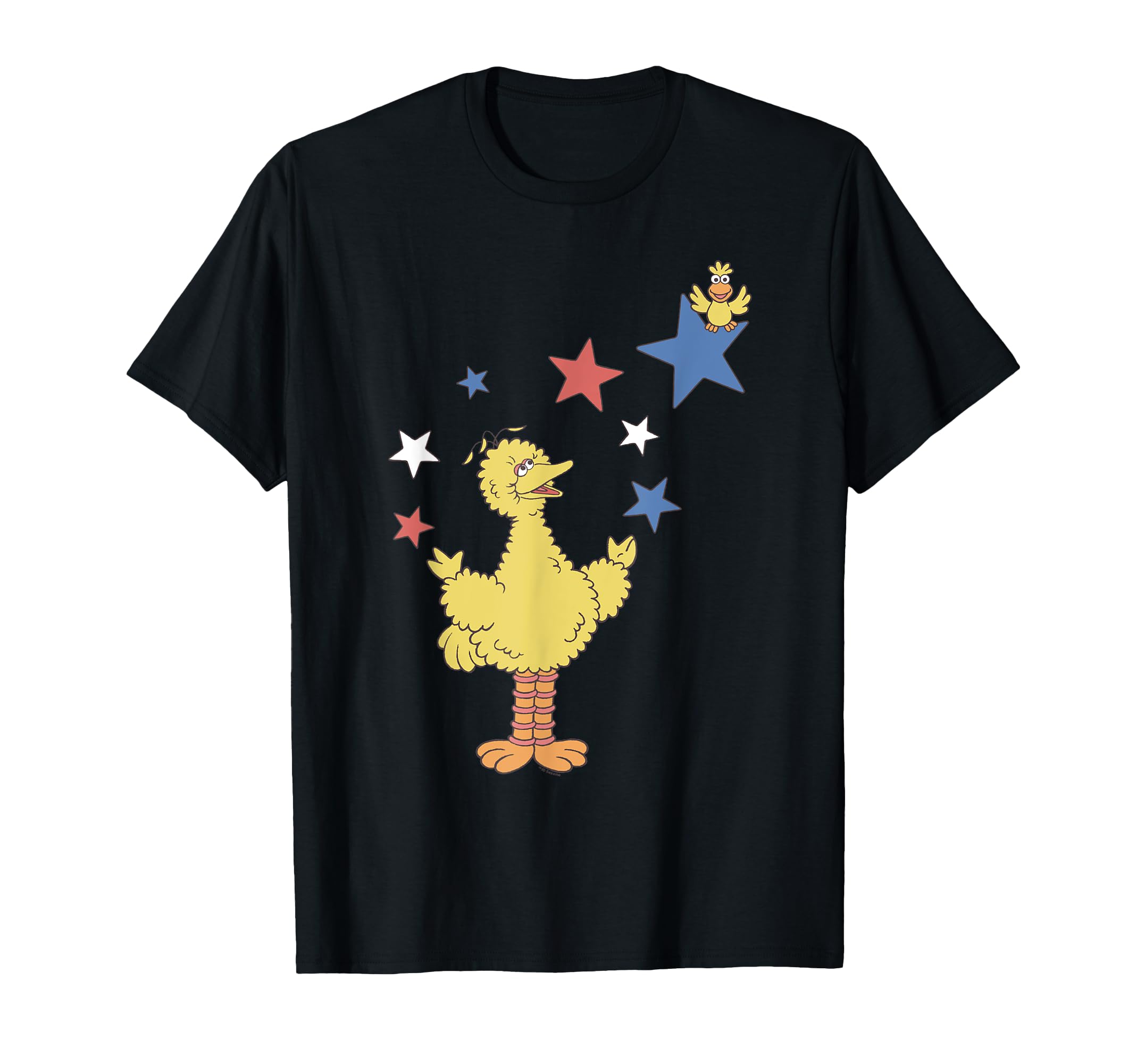 Sesame Street Big Bird 4th of July Stars T-Shirt