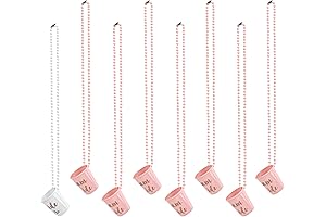 Framendino 8-Pack Team Bride & Bride to Be Beaded Shot Glass Necklace