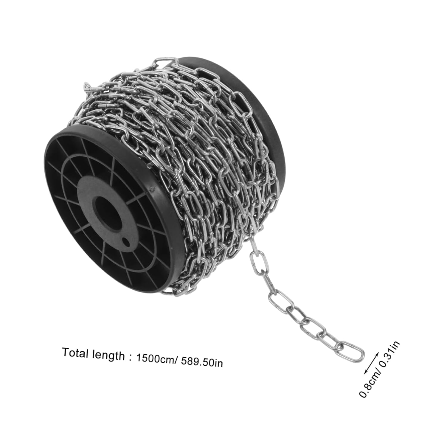 1roll Stainless Chain Lightweight for Outdoor Camping Household Use Thickness Sturdy Easy to Attach for Versatile Hanging