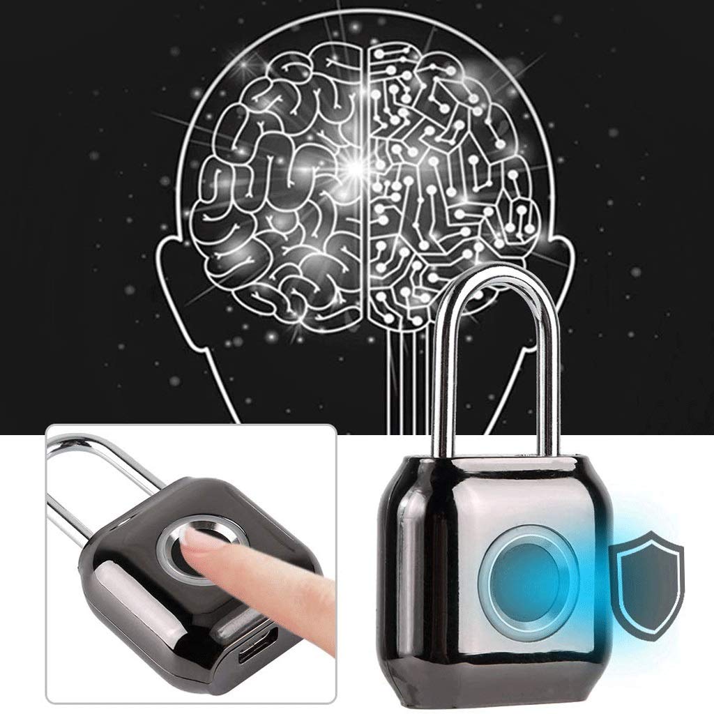 Lucchetto per impronte digitali Smart Touch Lock Metallo Impermeabile IP65 Antifurto Int Keyless per palestra Armadietto Zaino da scuola Valigia Bagagli da viaggio