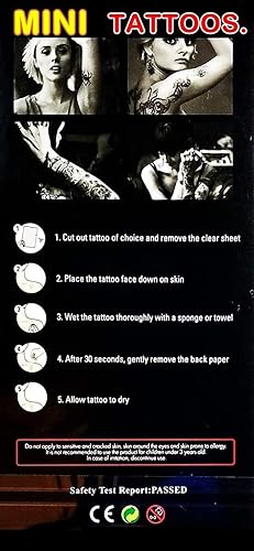 Miniatura 4 de Mini tatuajes de 2 hojas de hongos lindos bohemios, hippie, retro, amor, paz, caricaturas, impermeables, temporales, tatuajes falsos, arte corporal,