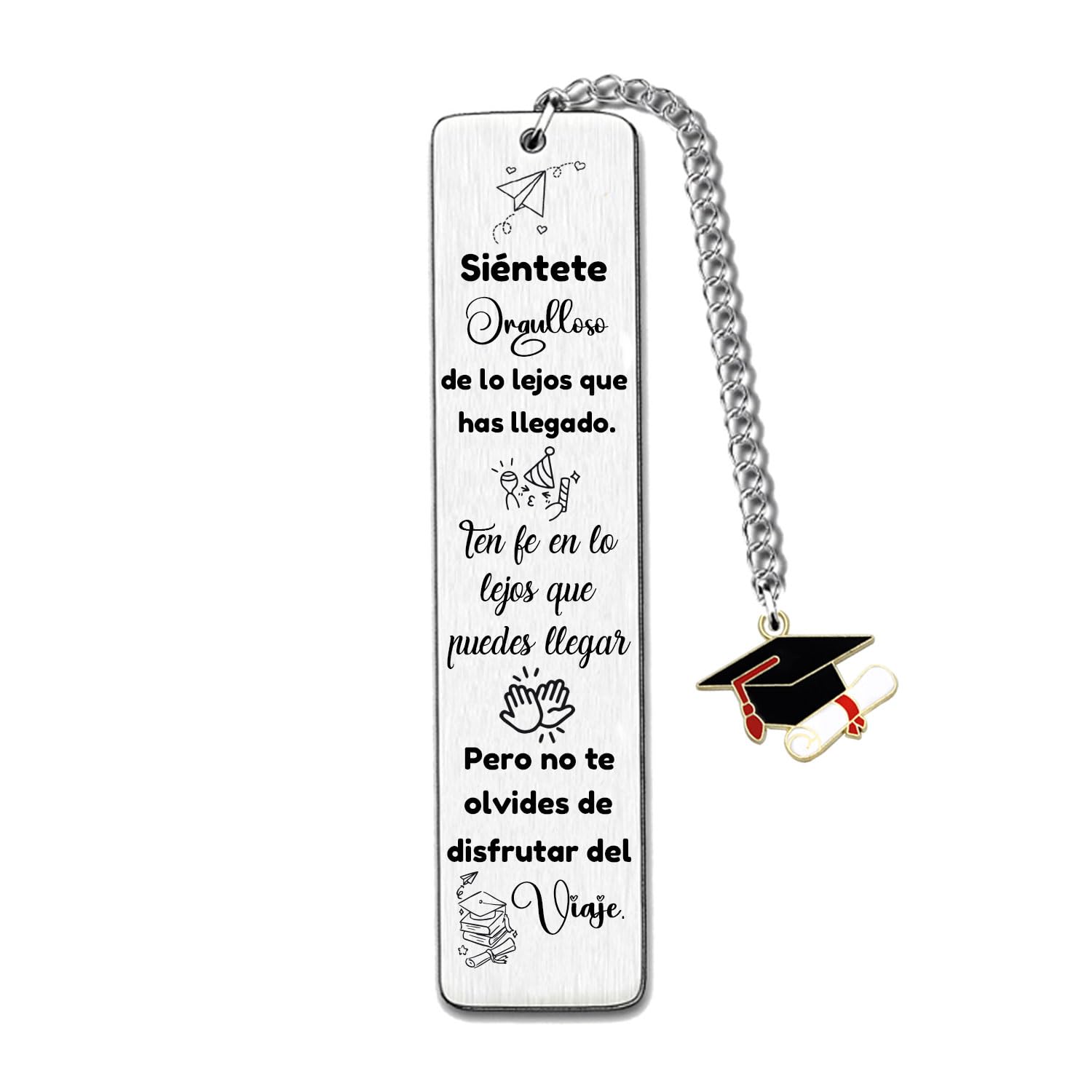 Marcadores De Metal Personalizado Regalo De Cumpleaños Graduación Universidad Lindo Recuerdo Motivacional