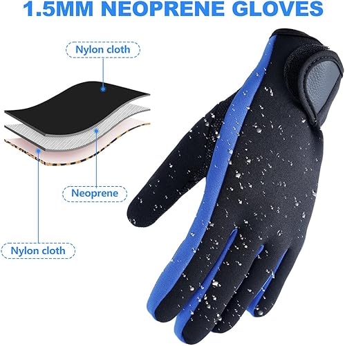 Miniatura 8 de Micosuza Guantes de buceo de cinco dedos de neopreno de 0.059 in