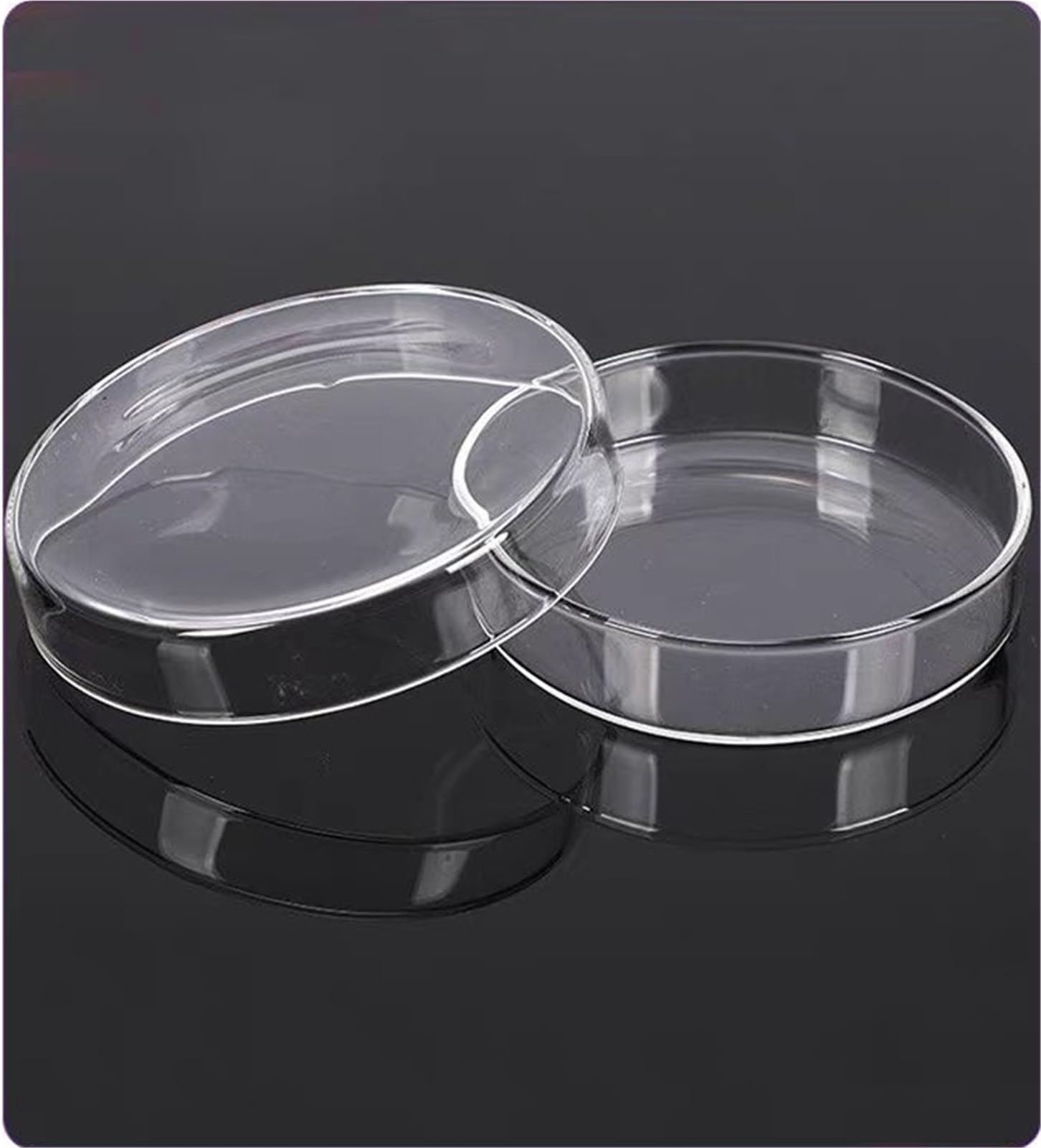 Piastra for Coltura Petri in Vetro borosilicato for lievito batterico da Laboratorio 60/75/90/100/120mm con coperchi(120mm 4pcs) | 120mm 4pcs