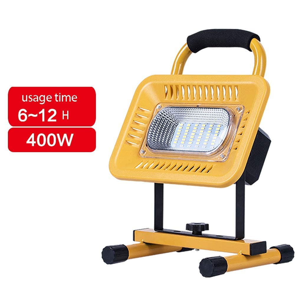 Luce da lavoro a LED ricaricabile, proiettore portatile per uso esterno, IP66, impermeabile, luce di emergenza per campeggio, barbecue, casa e illuminazione da campo