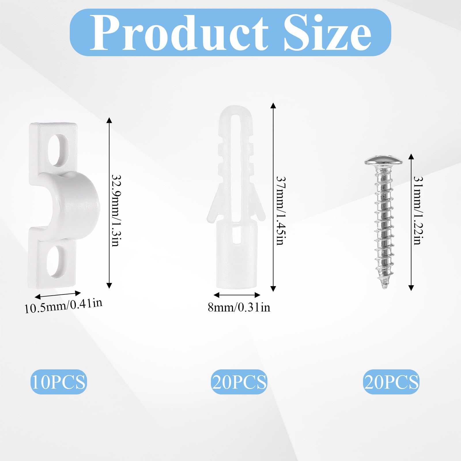 Wire Shelf Clips - Hold Shelves Securely -3 Wire Shelf Clips - Hold Shelves Securely -3