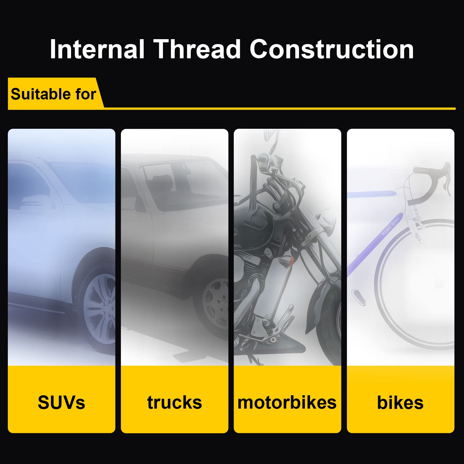 Bling Tire Valve Stem Caps 4 Pack Universal Handmade Crystal Rhinestone Chrome Car Valve Stem Covers Bling Car — view 6