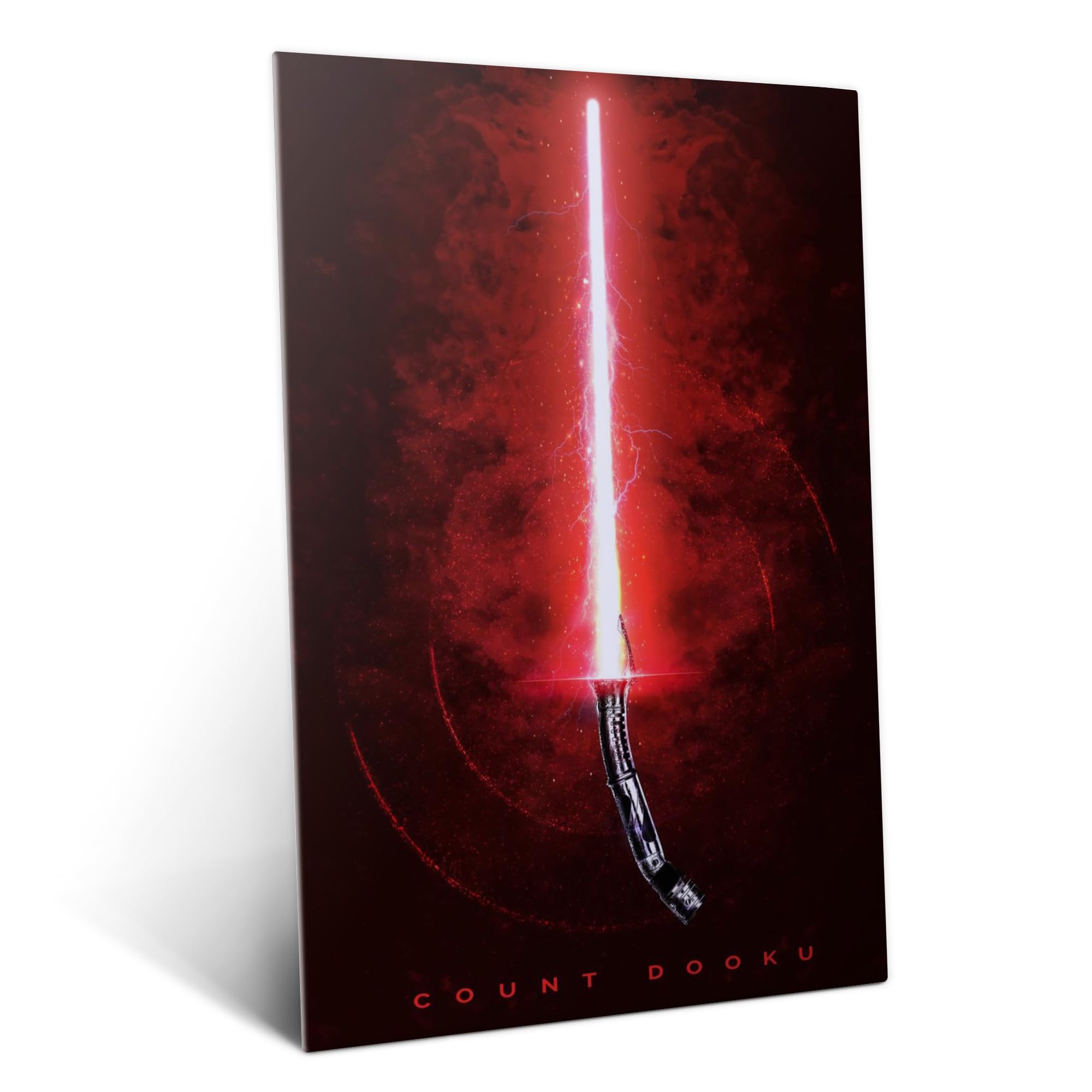 Displate Metal Poster Star Wars Count Dooku Wandbild 32 x 45 cm | Magnetische Befestigung Wandposter. Wanddeko, Metall Wandkunst, Wanddekoration im Wohnzimmer in Schlafzimmern & Büros.