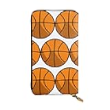 Leather Long Handheld Basketball Wallet, Multiple Card Slots For Cash, Id Card Pocket.