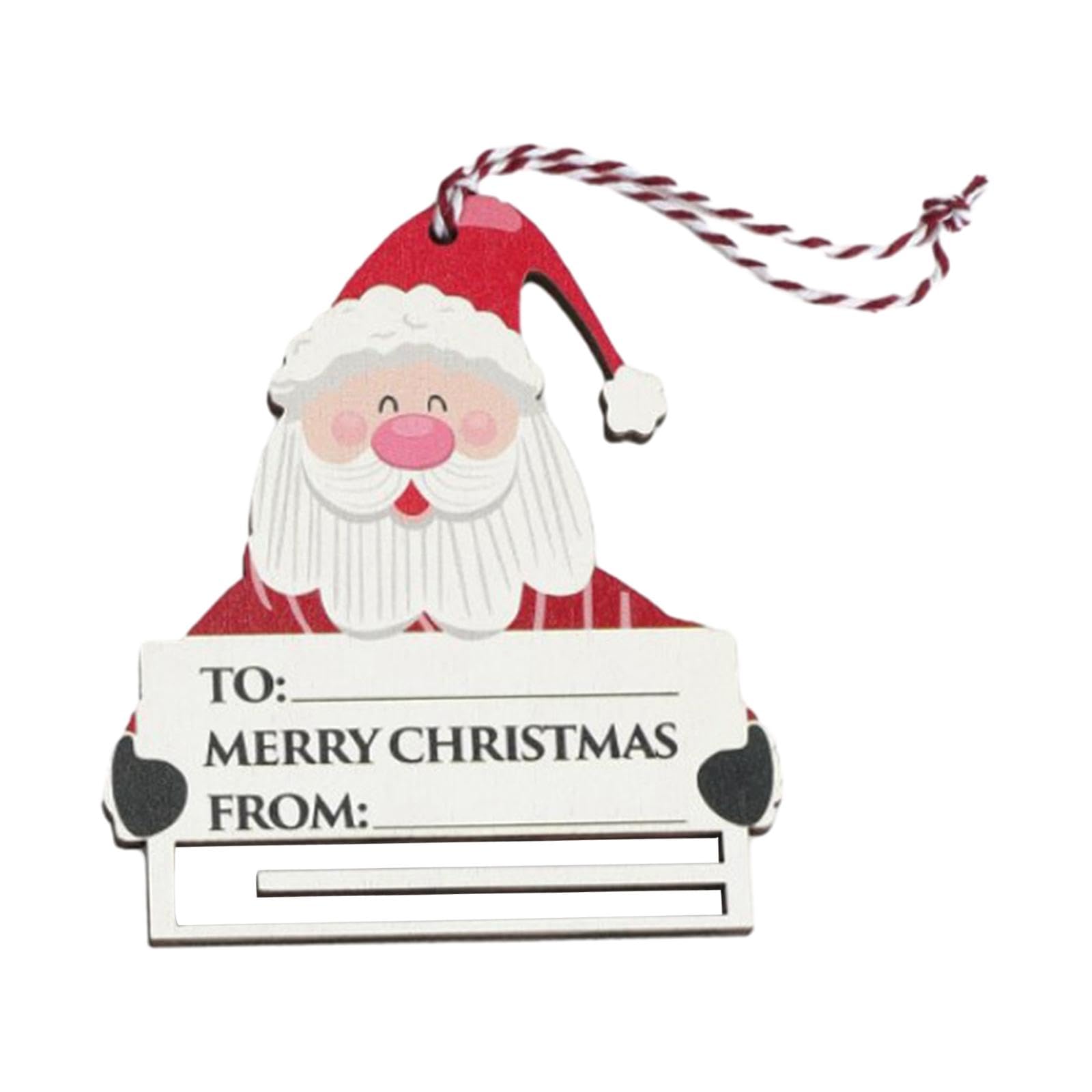 ZOOMELLA Christmas Money Holder for Cash Creative Wooden Money Clip Unique Decoration Santa Claus|Ornaments|Home & Garden-picture-39