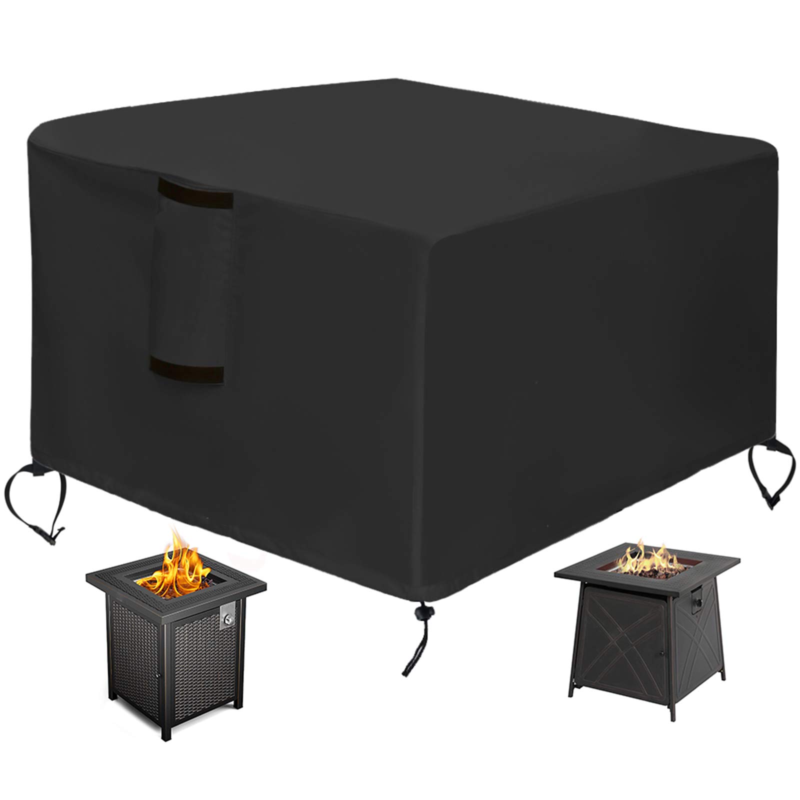 Buy TheElves Square Fire Pit Table Cover, 28x28x25 Inch Waterproof