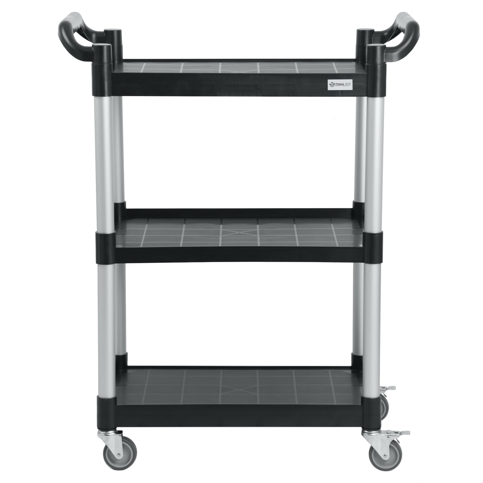 Mahlzeit Chariot de service avec roulettes en plastique à 3 étages - 79 x 42 x 100 cm - Charge maximale : 150 kg - Chariot de cuisine avec roulettes, chariot à outils, chariot de barbecue, chariot de
