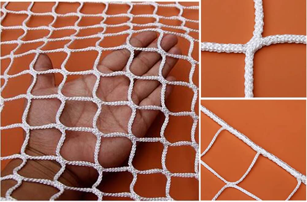Lglfdj White Child Safety Balcony Netting Outdoor, Fall Protection Net For Indoor And Outdoor, Backyard Fence Sports Netting For Ball Stop, Stair Guardrail Net(Size:1m×4M(3.3Ft×13.1Ft),Color:white)