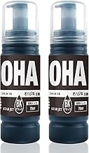 OHA-BK【2本】 最新 互換 インクボトル オハジキ OHABK 黒 OHA インク 70ml 純正と併用可能 EPSON エプソン (エコタンク搭載 機種: EP-M476T)【STAR JET製】