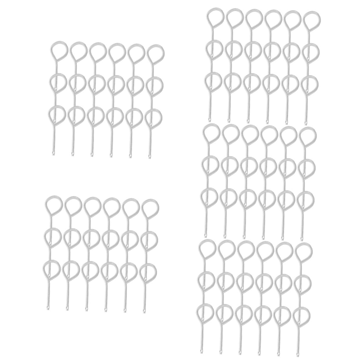 SHINEOFI 5 Set Set Chiusura Estintore Sostituzione Coperture Forniture Di Estintori Perni Di Bloccaggio in Metallo Perno Di Blocco Acciaio Inossidabile Silver 30 Pezzi*5