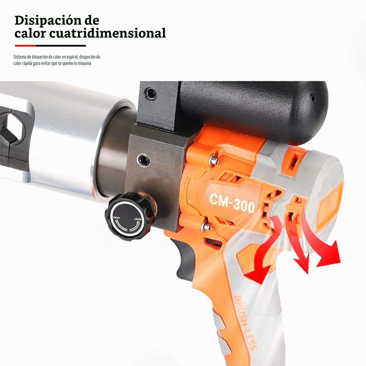 KLUFO Crimpadora hidráulica eléctrica Pinza hidráulica Recargable 16-300mm² Pinza crimpadora a batería para terminales de cobre y aluminio