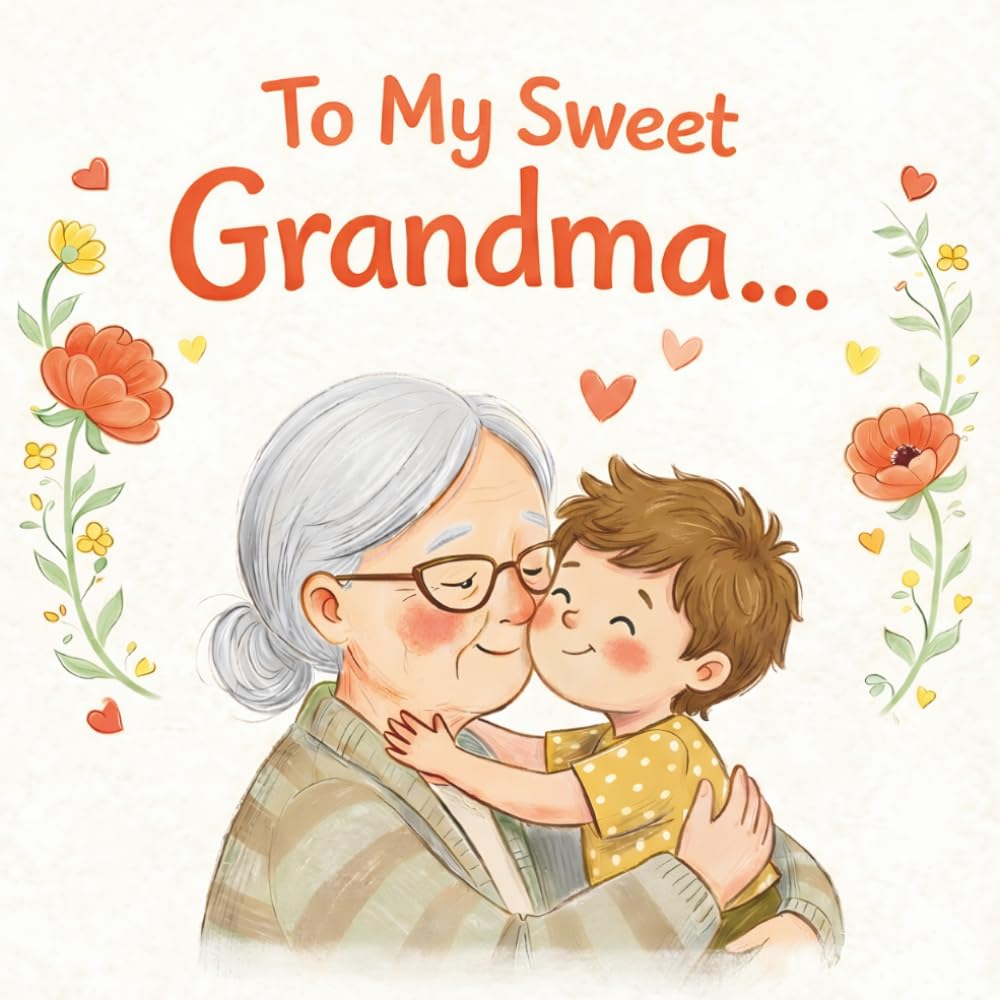 To my sweet Grandma: A Heartwarming Illustrated Book for Grandma – A Perfect Gift from a Grandchild (GRANDSON VERSION) (Grandparents - keepsake gift book)