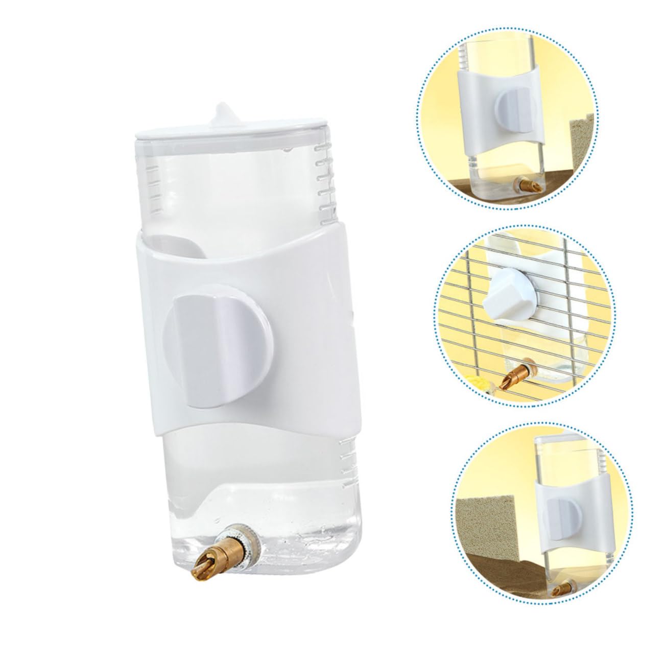 BESPORTBLE 3pezzi Dispenser Automatico Per Uccelli Alimentatore Capacità Per Pappagalli e Colombe Facile Da Utilizzare e Sicuro Accessorio Per Gabbia Uccelli