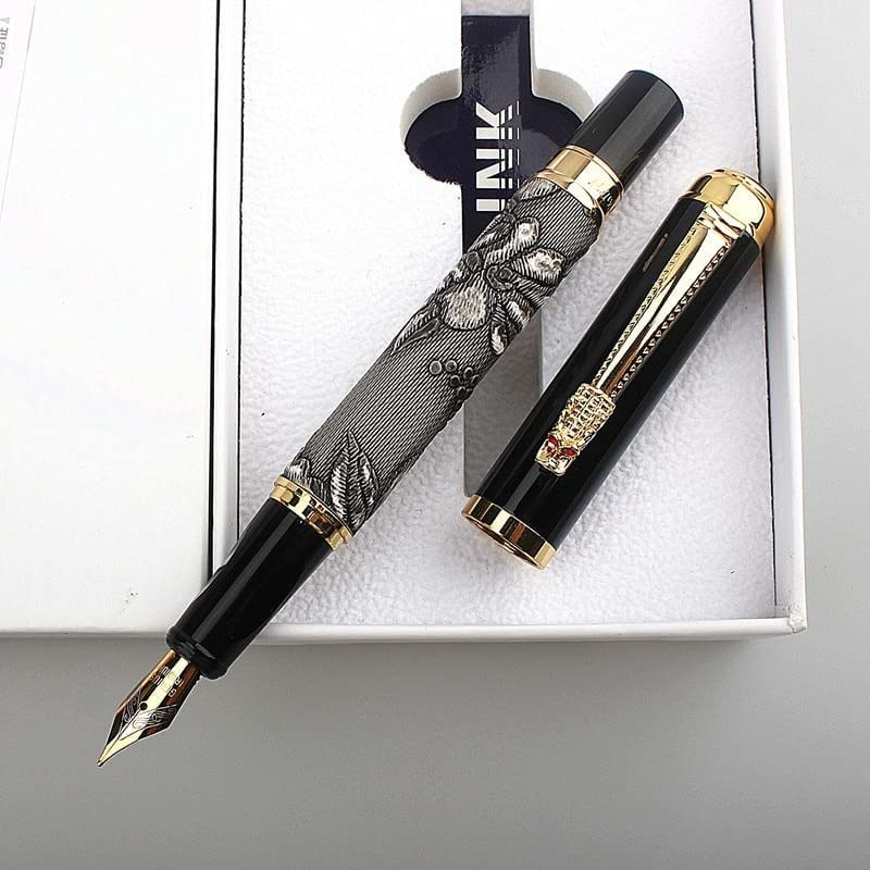 Pluma estilográfica Plumas Pluma estilográfica Deluxe 4color Oficina financiera clásica Pluma estilográfica Estudiante Material de papelería escolar
