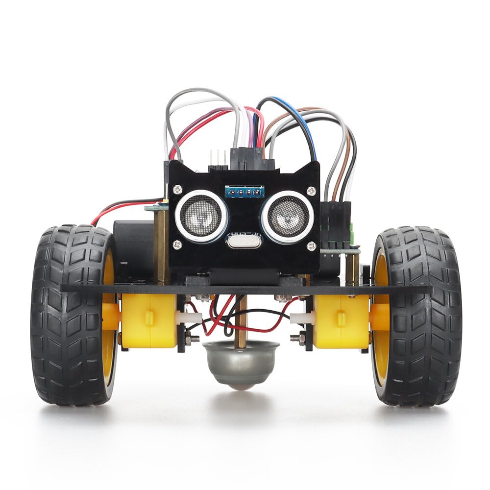 VIDOO Zestaw Robota Edukacyjnego 2WD Unikanie Przeszkód Ultradźwiękowe Samochód Programowanie Projekt