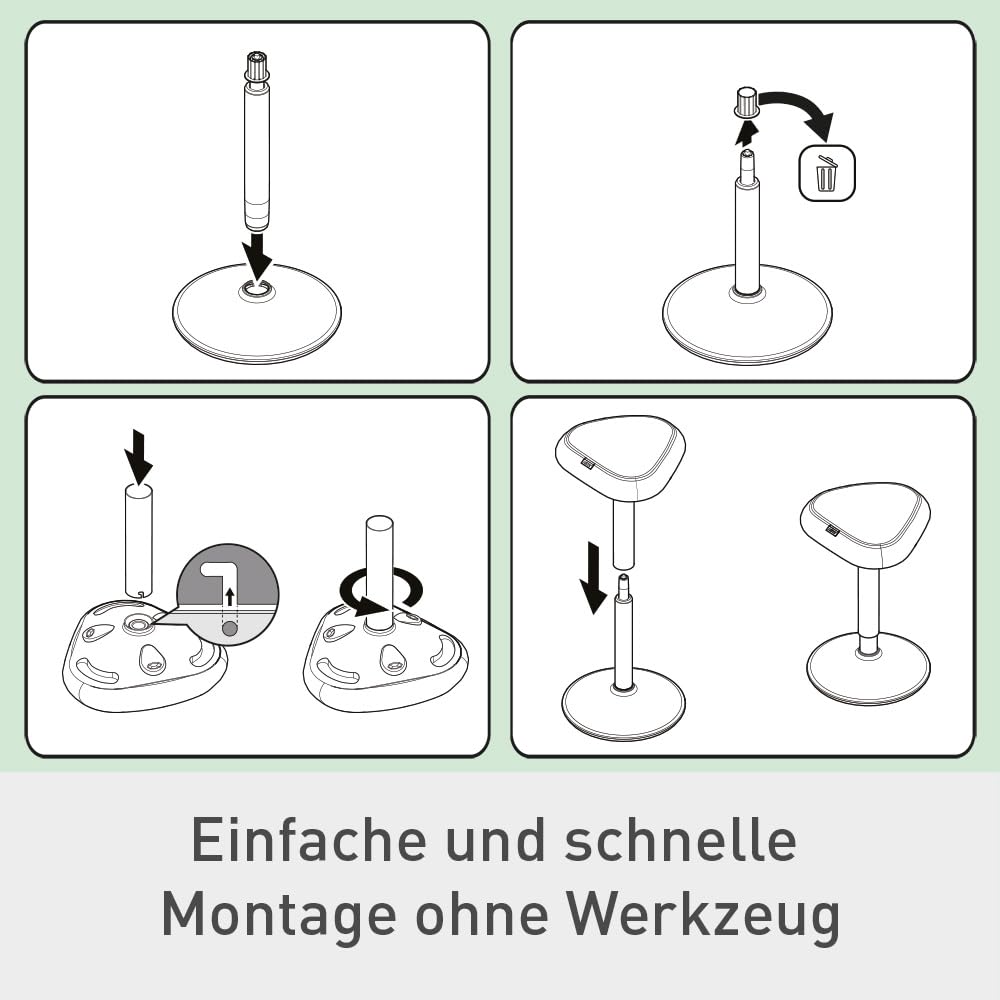 Leitz Ergo Active Stehhocker mit Dual Density Foam Komfortsitz – Bild 8