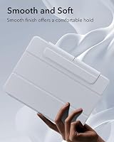 ESR Mágneses Tok iPad Air 11 M3/M2/6/5/4 Generációhoz - Ceruzatartóval, Levehető Fedéllel, 360° Állvánnyal, Szürke 9