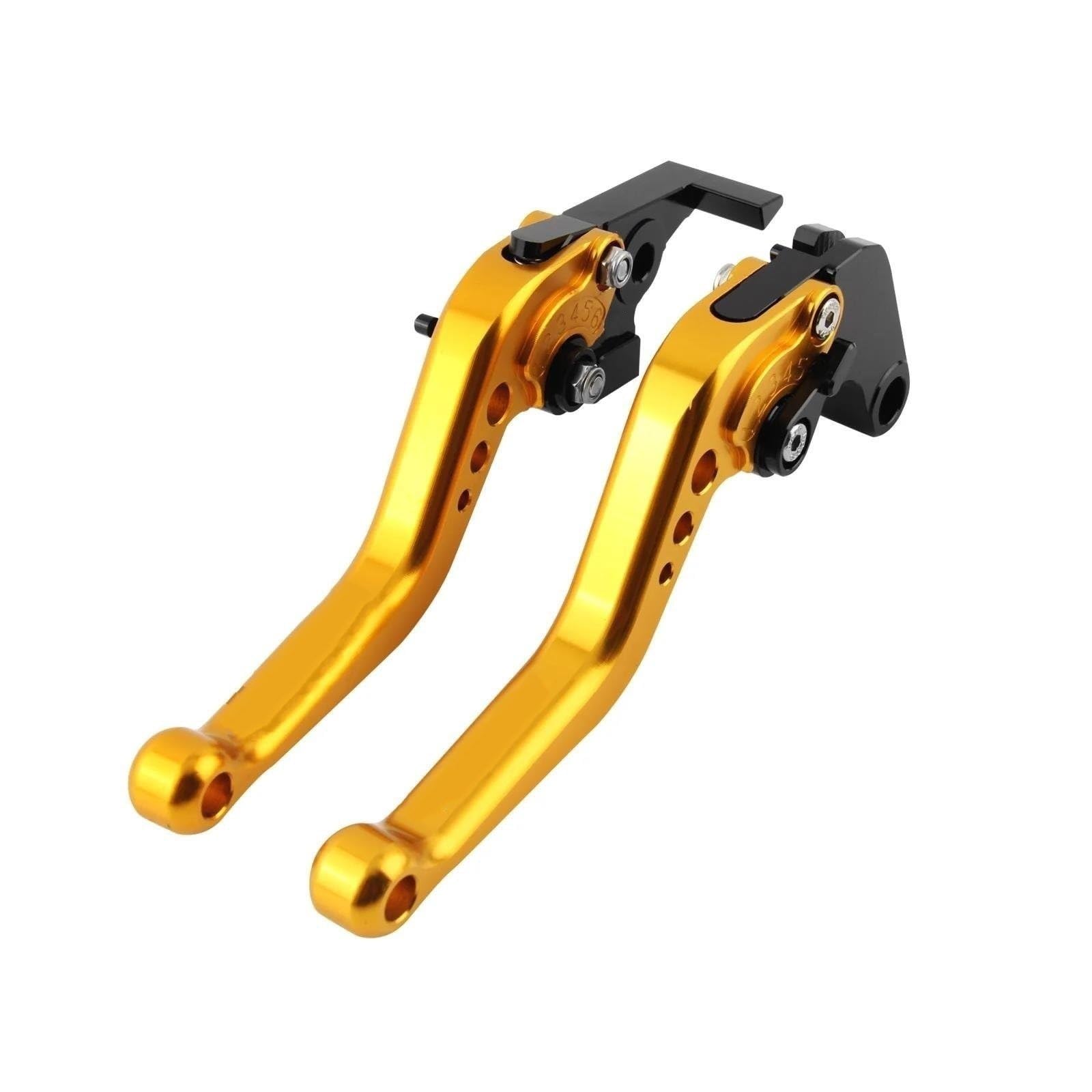 Gimegioyly Gold For Vfr800 For Vfr800f For Vfr800x For Vfr 800 For Vfr 800F For Vfr 800X 2002-2020 Short Brake Clutch Lever Handles Clutch Brake Lever Handle(Gold)