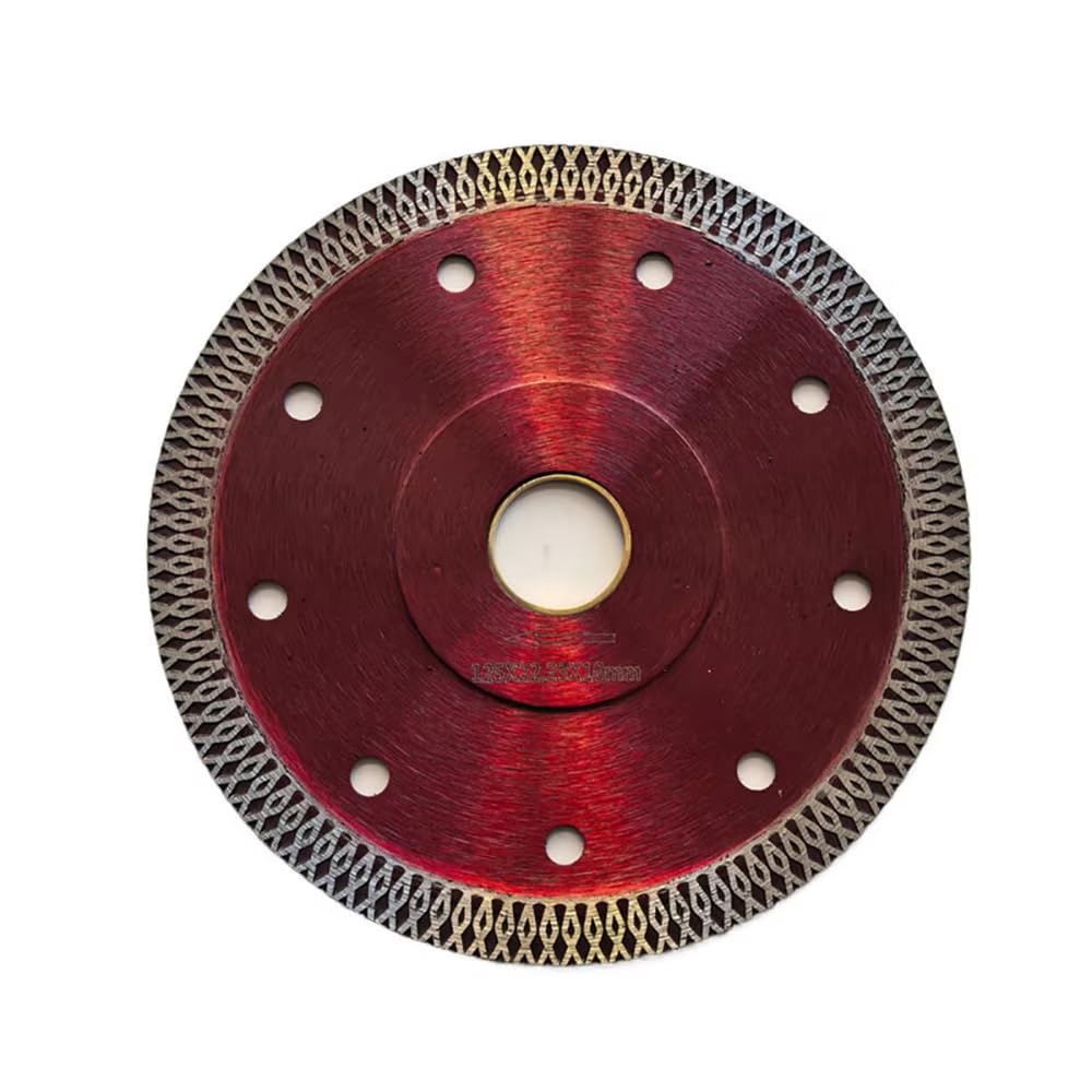 Toplionace 10-Częściowa Diamentowa, Prasowana na Gorąco, Spiekana Ceramiczna Tarcza Tnąca do Płytek z Mikrokrystalicznego Kamienia, 125mm, Ultracienka Tarcza Tnąca