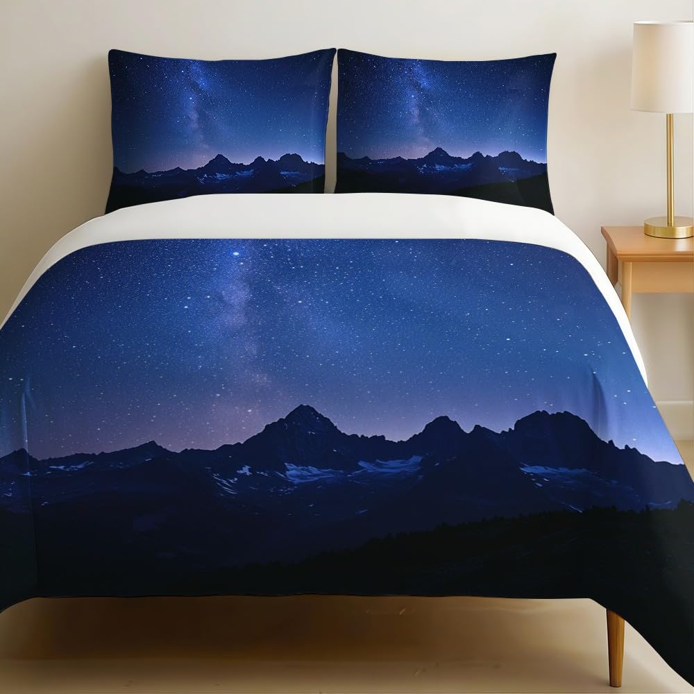 Housse de couette 220x240 montagne résolvant le problème de linge froissé ado