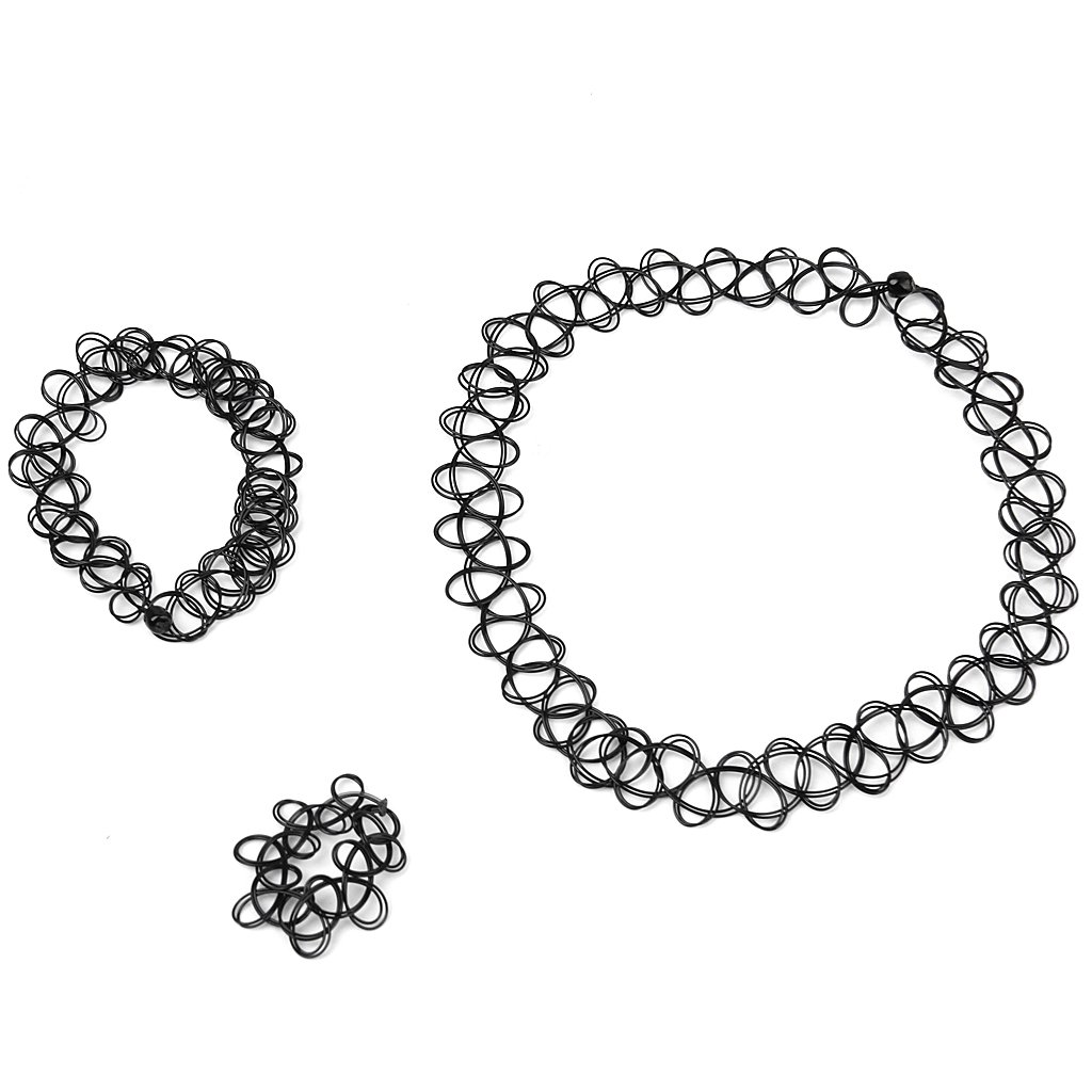 Amazon.co.jp: 【ノーブランド品】弾性タトゥーワイヤーネックレス 