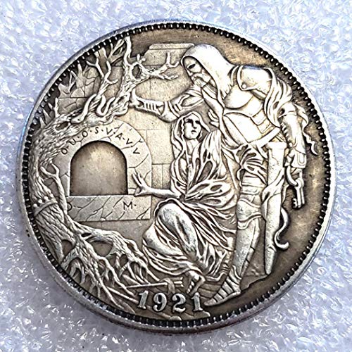 KaiKBax Morgan Hobo Nickel US Head - 1921 Hobo Nickel Coin -Old Coin Collecting-USA Old Morgan Dollar -Commemorative Gift Coin-It is Handmade Art Making Life Easier