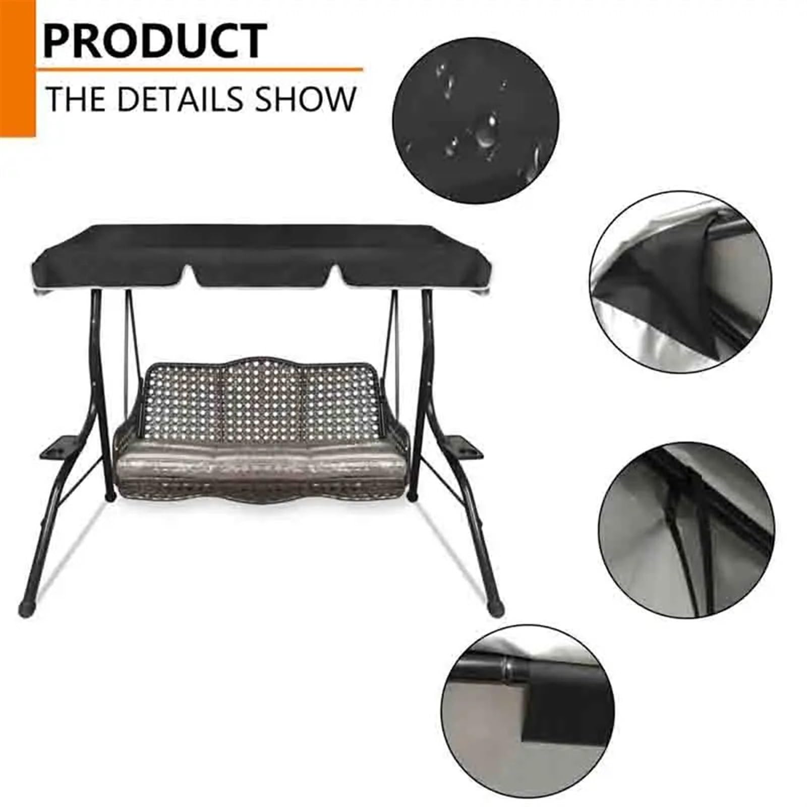 Tenda da campeggio Tarp,Telone,Telone impermeabile,Tenda da campeggio Tarp Portico Altalena Tenda di ricambio Altalena Baldacchino Giardino Esterno Patio Amaca Altalena Tenda for uso domestico
