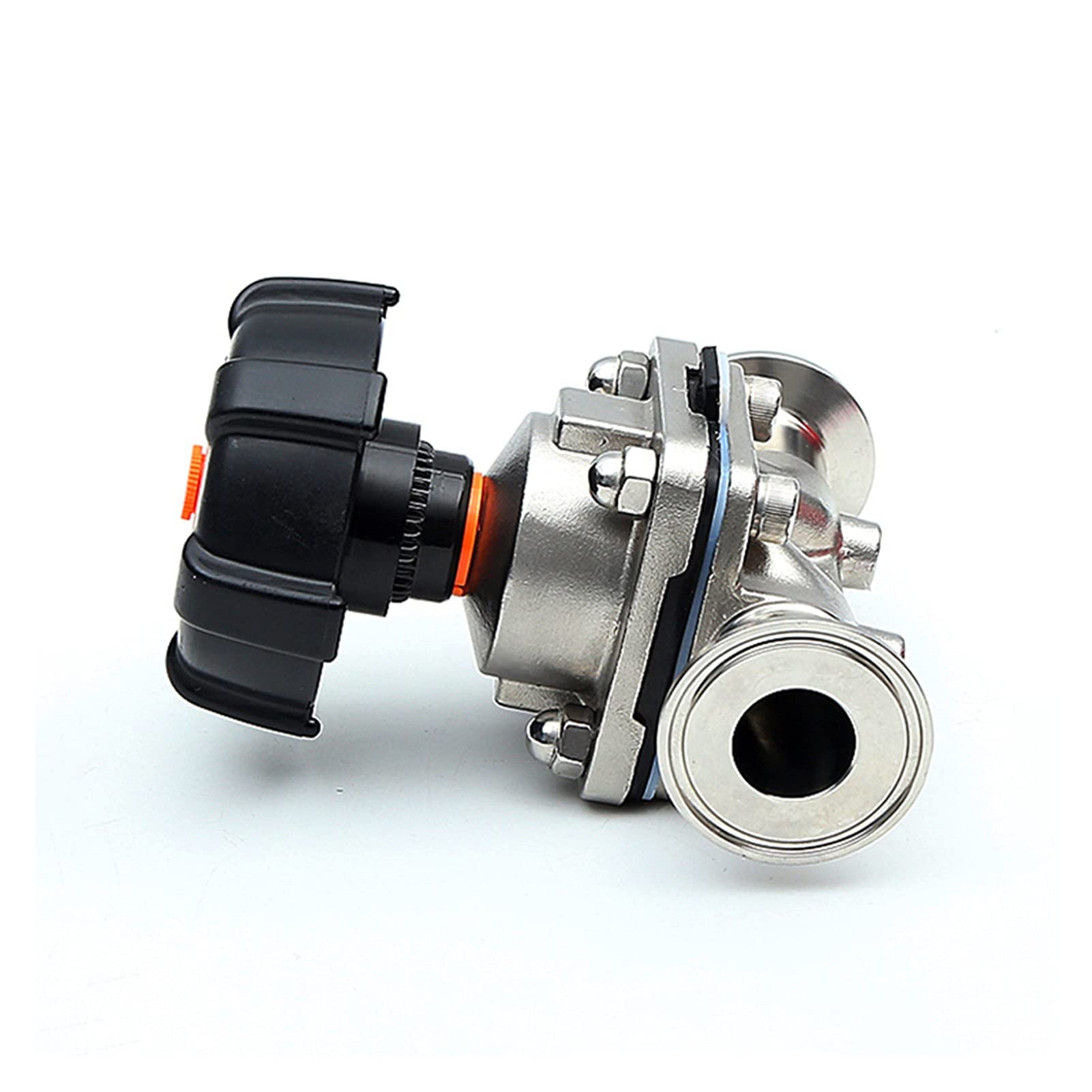 VSPPJYFG Ball Valve Hot And Cold Water Stop 51mm Pipe Outer Diameter X 2" Three-clamp Sanitary Diaphragm Valve SUS 316L Stainless Steel