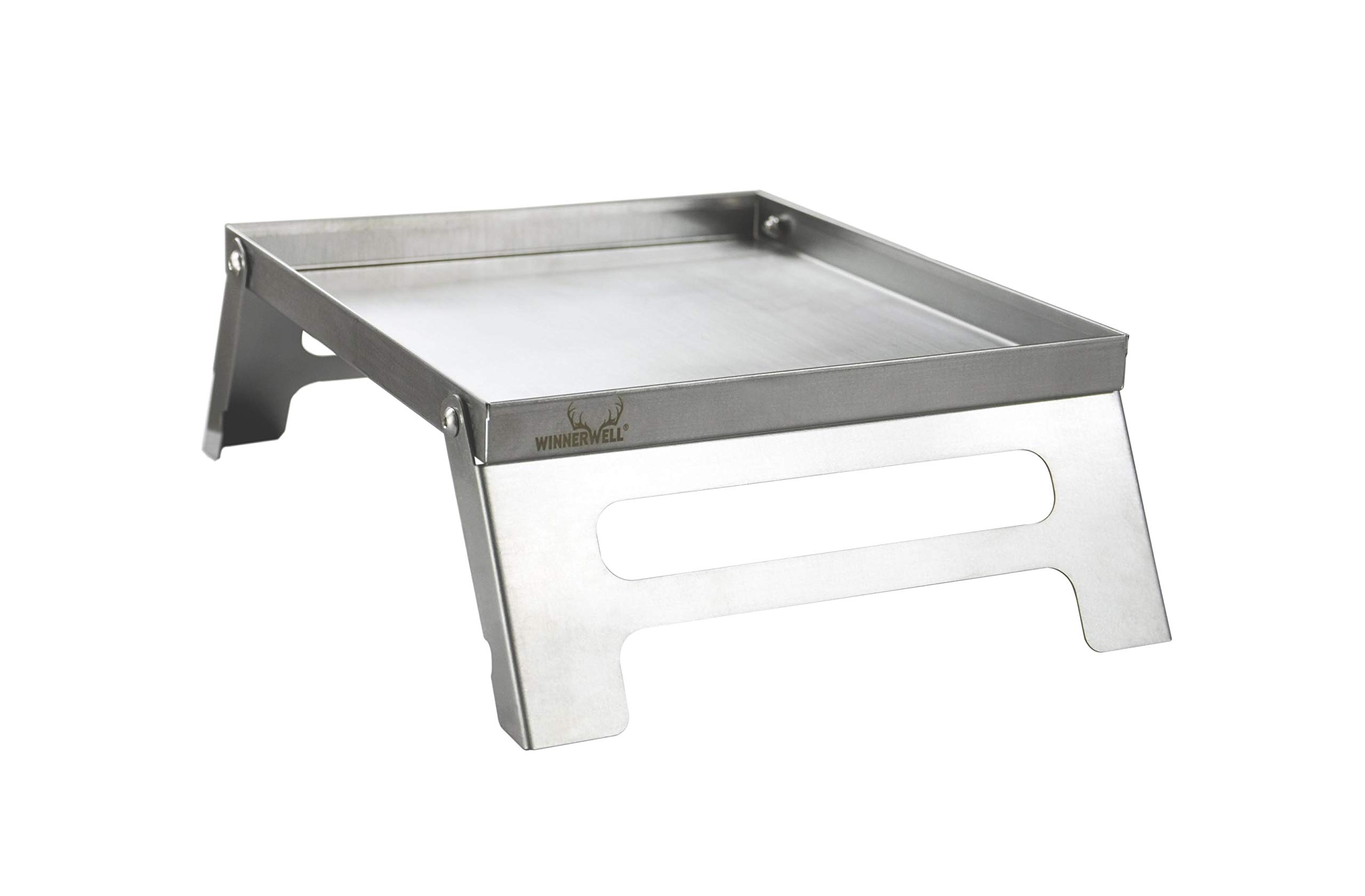 Winnerwell Accessory Table for Flatfold Fire Pit - Small | Portable Stainless Steel Accessory Table for Fire Pan and Camping-image-41