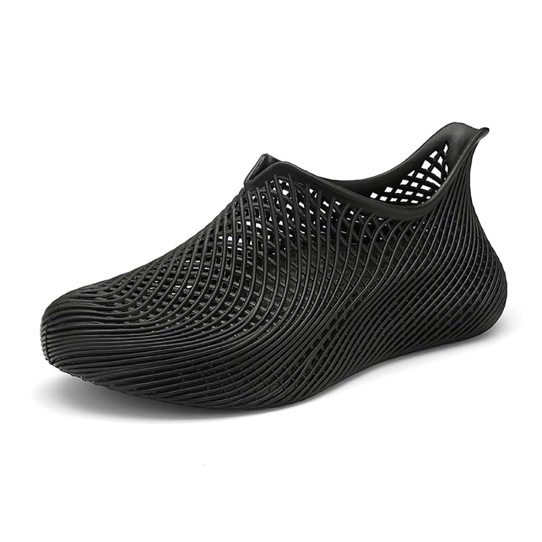 3D Druck Wasserschuhe Herren Damen, Leicht Atmungsaktiv rutschfest Slip On Badeschuhe für Strand Pool Schwimmbad Urlaub