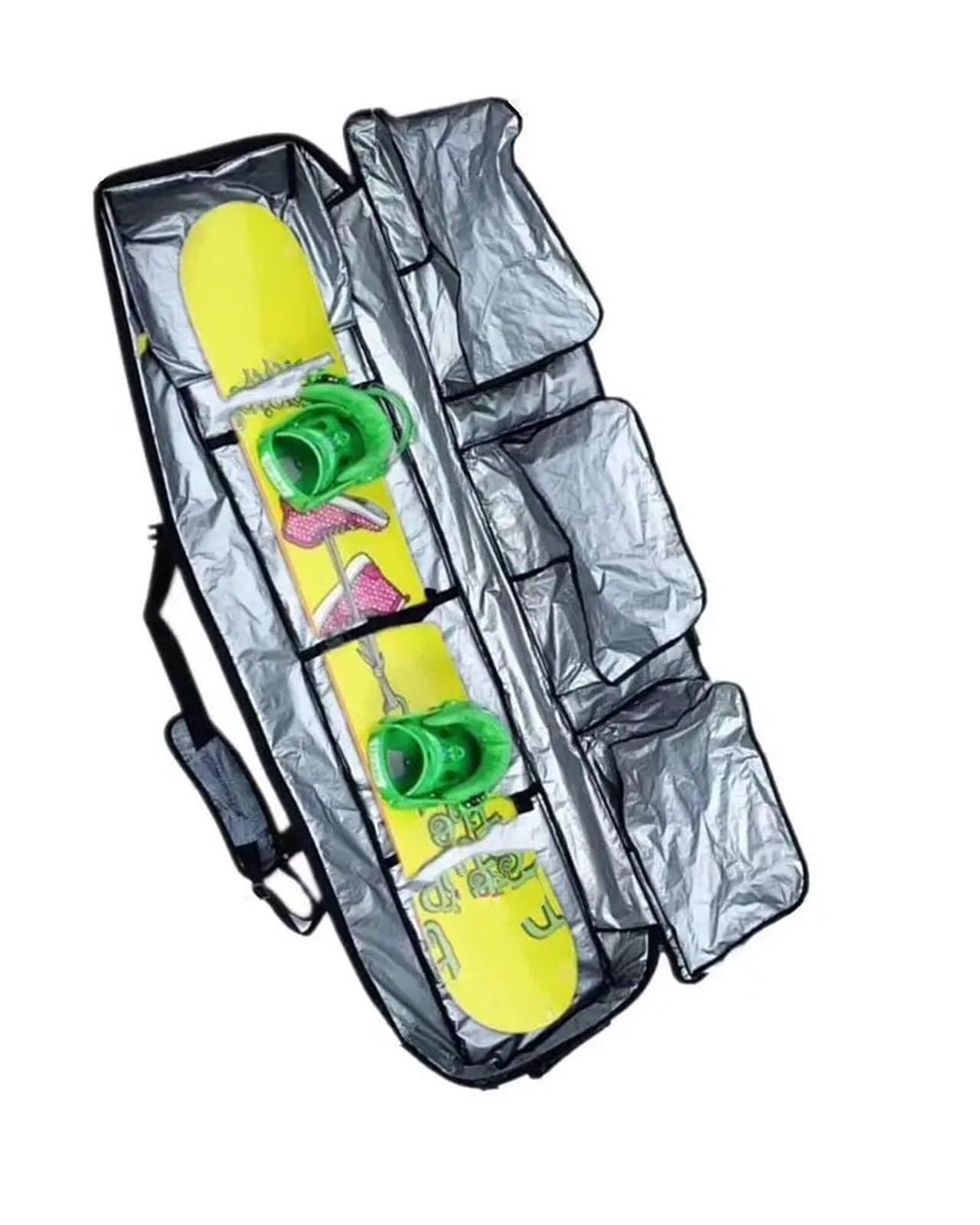 Borsa per Sci Borsa per Scarponi da Sci Borsa da Snowboard Borsa per Il Fissaggio delle Scarpe da Sci Borsa da Sci Doppia a Spalla Singola a Spalla Singola(Wheelless 166)