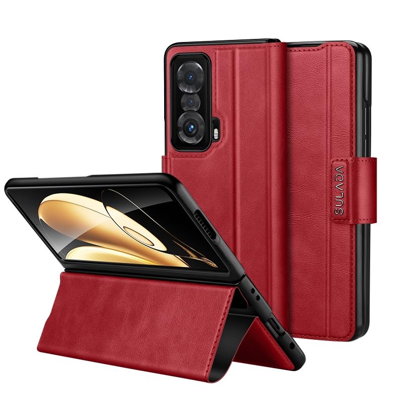Coque Honor Magic V rigide étui protection intégrale cuir béquille antichoc