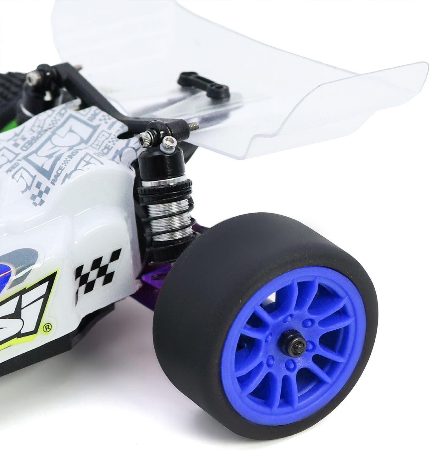 Juego De Neumáticos Y Ruedas De Drift Para 1/24 Losi Micro B | Set De 4 Piezas Con Buje Hexagonal De 7 Mm, Listo Para Instalar, En Color Verde