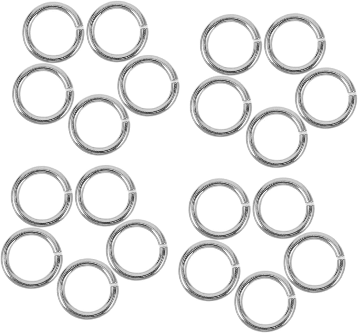 S925 Sterling Silver Open Jump Rings 20pcs for Necklace Bracelet Repair