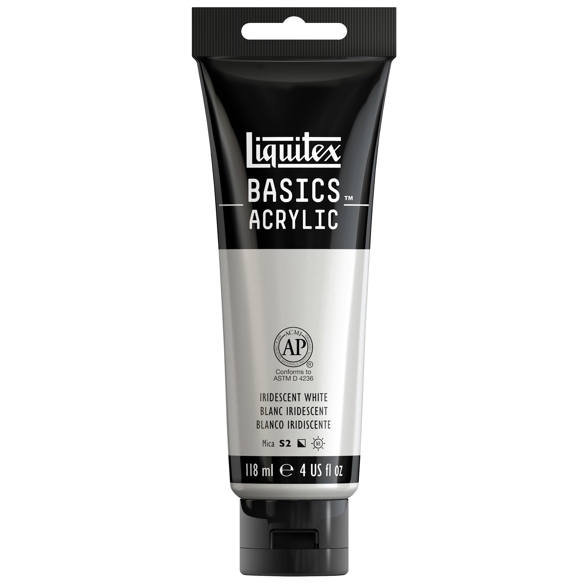 Liquitex 1046238 BASICS アクリルペイント 4オンスチューブ 玉虫色 ホワイト