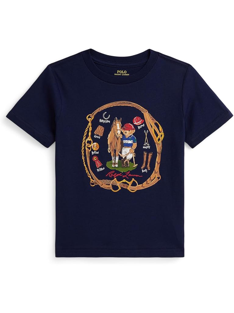 Navy Polo Ralph Lauren Polo Bear Cotton Jersey Tee (Toddler/Little Kid)